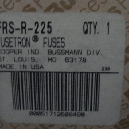 NEW BUSS FUSES FUSETRON FRS-R-225