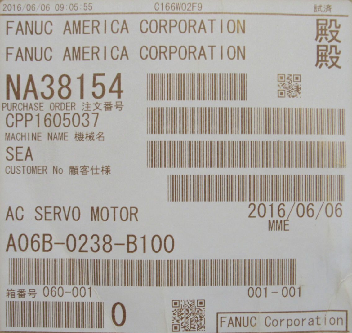 NEW FANUC A06B-0238-B100 SERVO MOTOR A860-2000-T301 A06B0238B100 - Image 7
