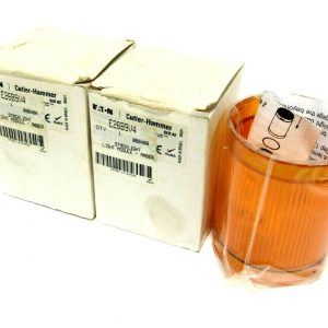 NEW LOT OF 2 CUTLER HAMMER E26B9V4 AMBER STACK LIGHT