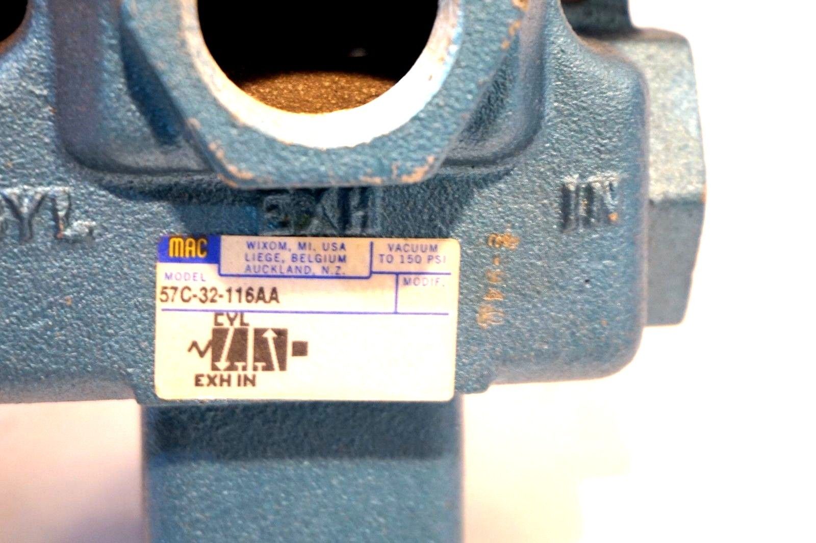 NEW MAC VALVES 57C-32-116AA SOLENOID VALVE W/ 250B-116AAAA 57C32116AA - Image 3