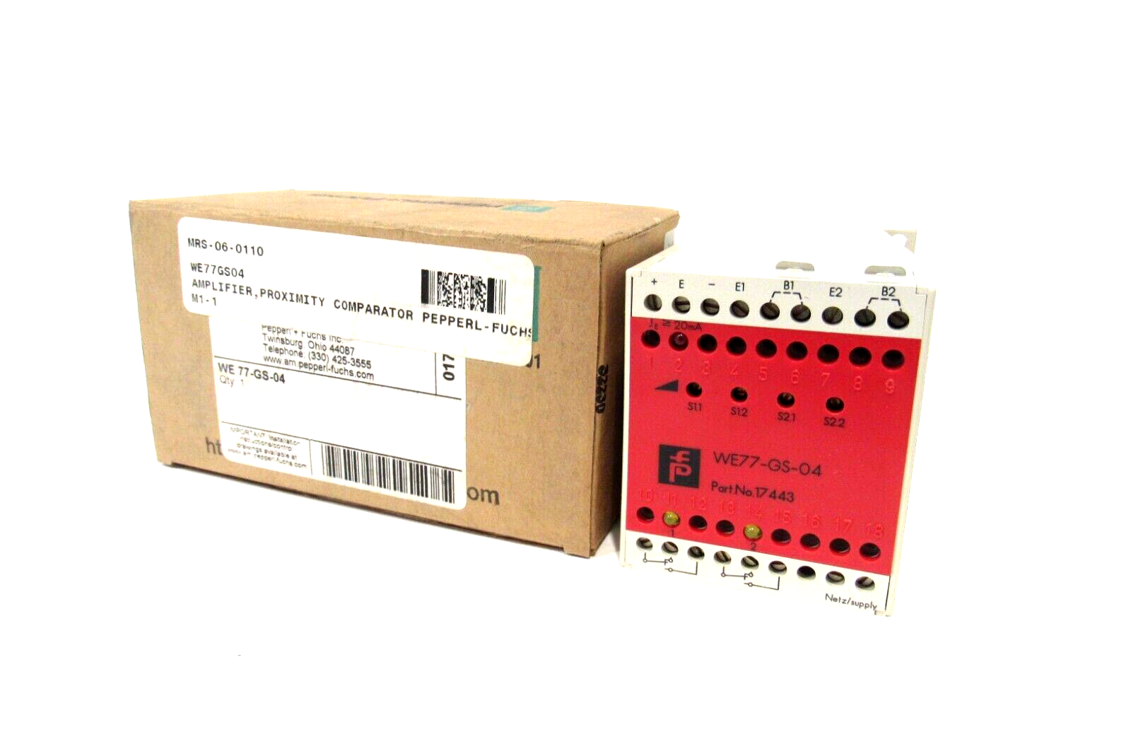 NEW PEPPERL & FUCHS WE 77-GS-04 TRIP AMPLIFIER WE77GS04