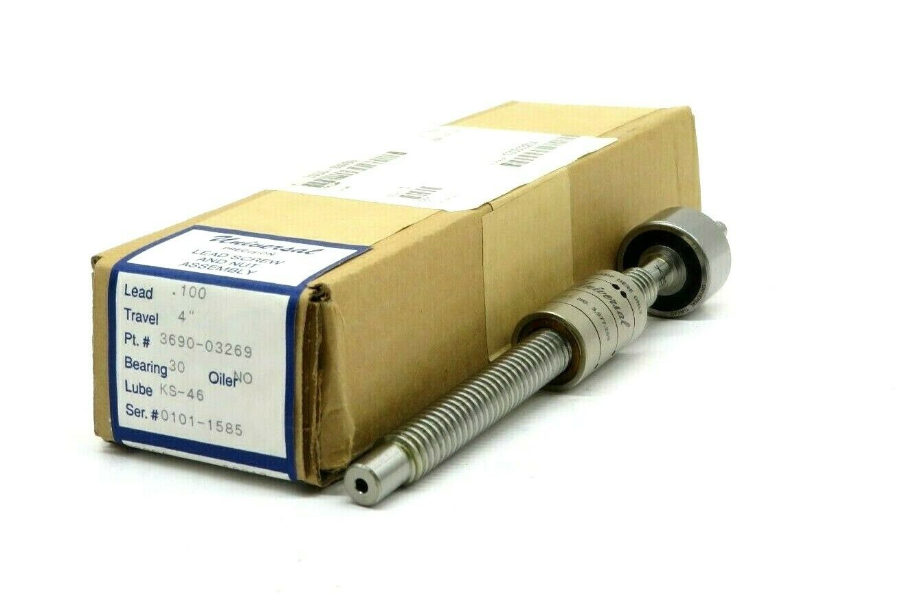 NEW UNIVERAL PRECISION 369003269 LEAD SCREW AND NUT ASSEMBLY 369003269