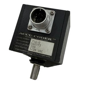 USED ACCU-CODER 716-0 INCREMENTAL SHAFT ENCODER 7160