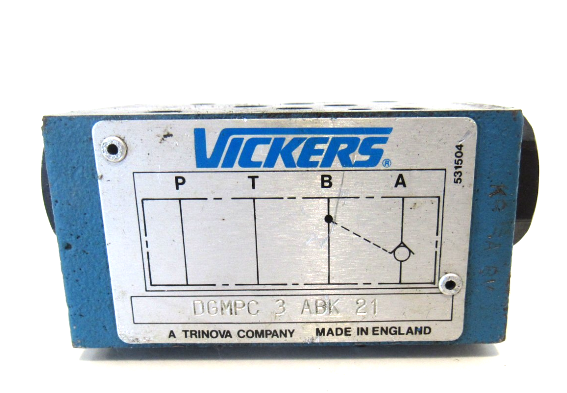 USED VICKERS DGMPC 3 ABK 21 VALVE DGMPC3ABK21 - Image 3