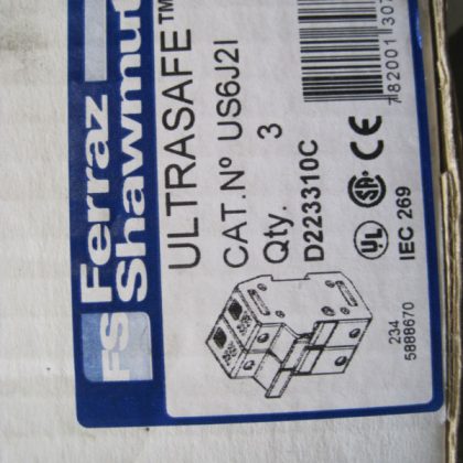3 NEW FERRAZ SHAWMUT US6J2I FUSE HOLDER 60AMP  BOX OF 3