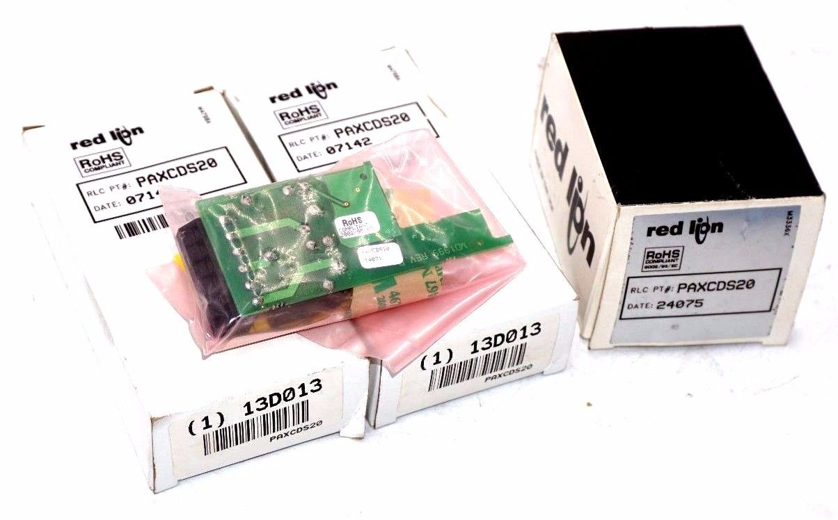 3 NEW RED LION CONTROLS PAXCDS20 RELAY OUTPUT BOARD