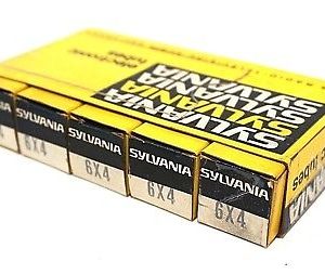 5 NEW SYLVANIA 6X4 VACUUM TUBES
