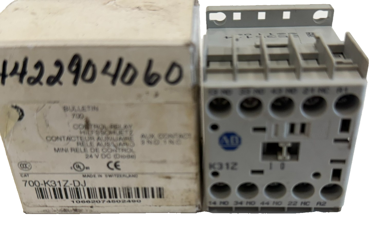 ALLEN BRADLEY 700-K31Z-DJ CONTACT RELAY SER.B 700K31ZDJ NEW, SURPLUS - Image 4