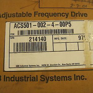 NEW ABB ACS501-002-4-00P5  DRIVE ACS501002400P5