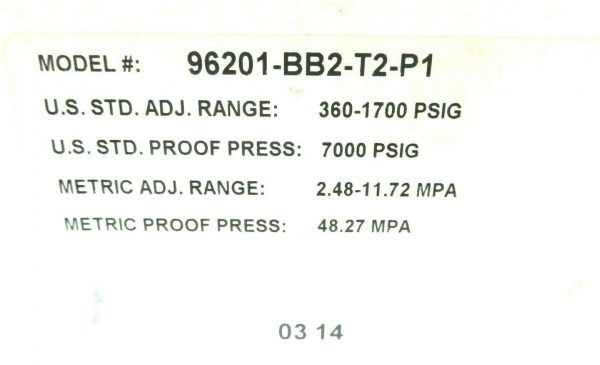 NEW BARKSDALE 96201-BB2-T2-P1 PRESSURE SWITCH 96201BB2T2P1 - Image 4