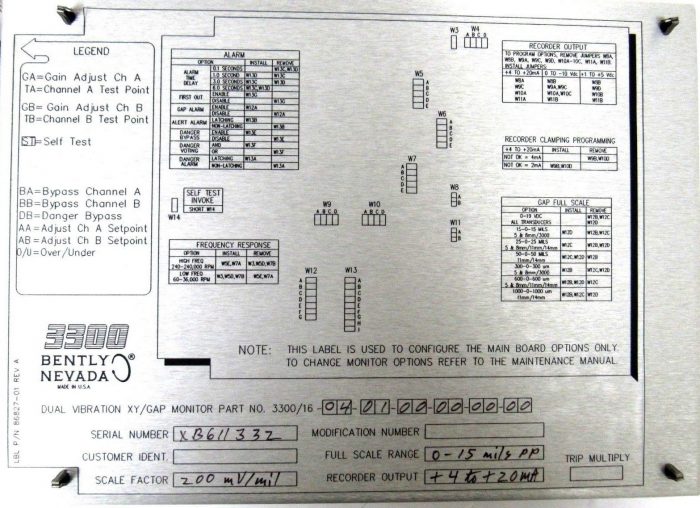 NEW BENTLY NEVADA 3300/16-04-01-00-00-00-00 MONITOR 330016040100000000 81544-01 - Image 4