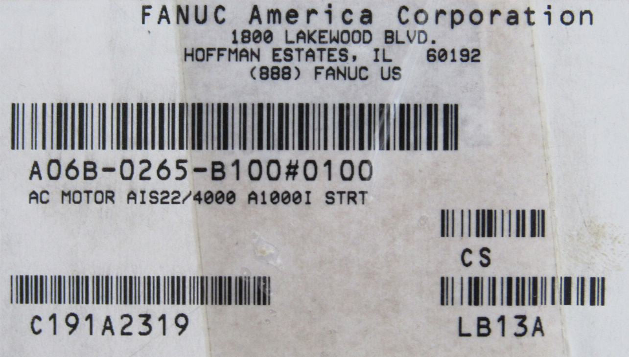 NEW FANUC A06B-0265-B100#0100 SERVO MOTOR A06B0265B1000100 - Image 3