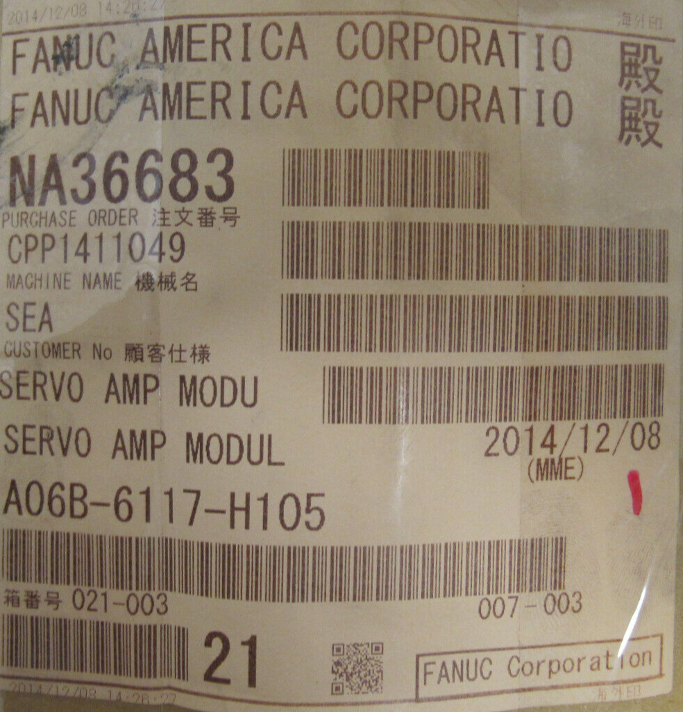 NEW FANUC A06B-6117-H105 SERVO AMP SER.F A06B6117H105 - Image 5
