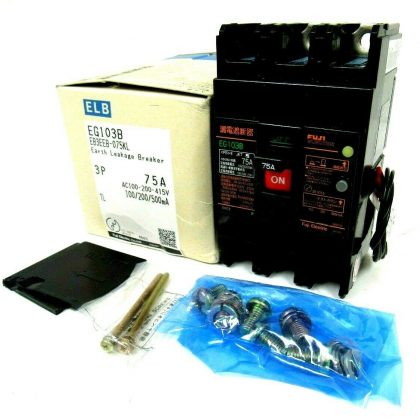 NEW FUJI ELECTRIC EG103B CIRCUIT BREAKER 75A 3 POLE EB3EEB-075K