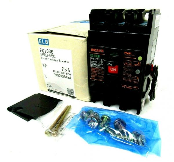 NEW FUJI ELECTRIC EG103B CIRCUIT BREAKER 75A 3 POLE EB3EEB-075K