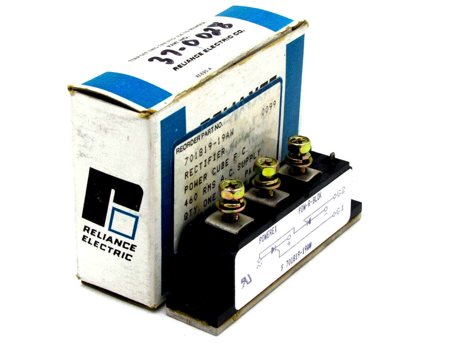 NEW RELIANCE ELECTRIC 701819-19AW POWER CUBE RECTIFIER 70181919AW