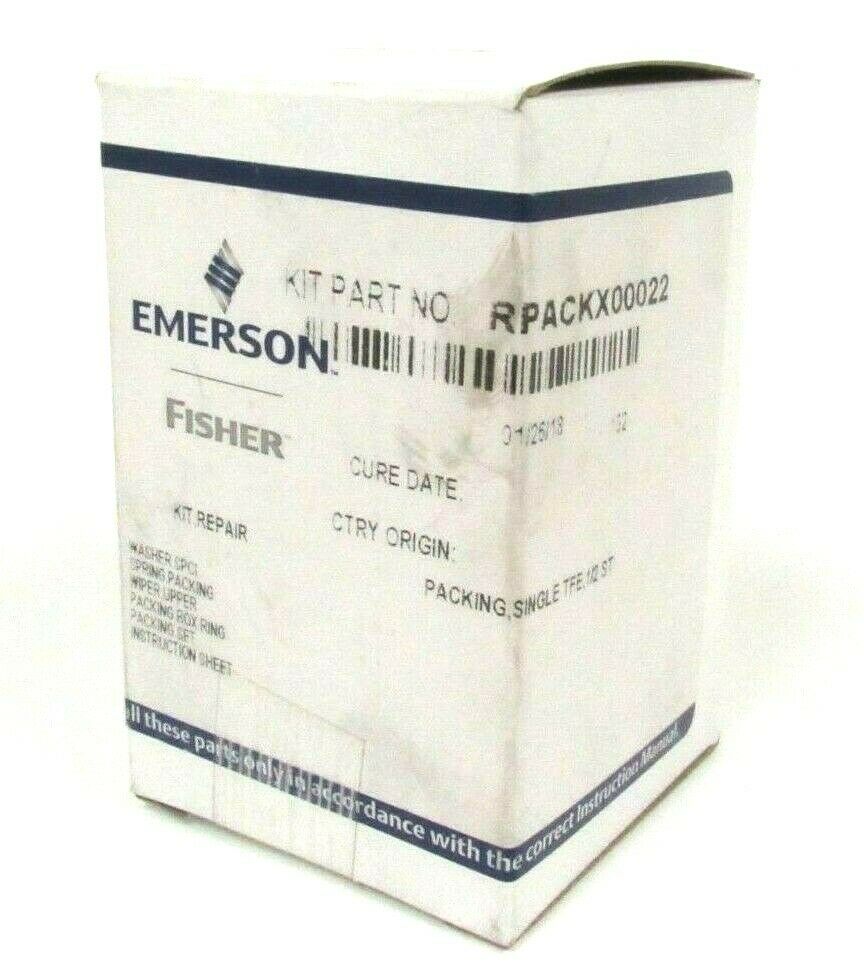 Midwest Valve Fisher RPACKX00022 Packing Kit – 1/2″ Single TFE V-Ring – Made In USA