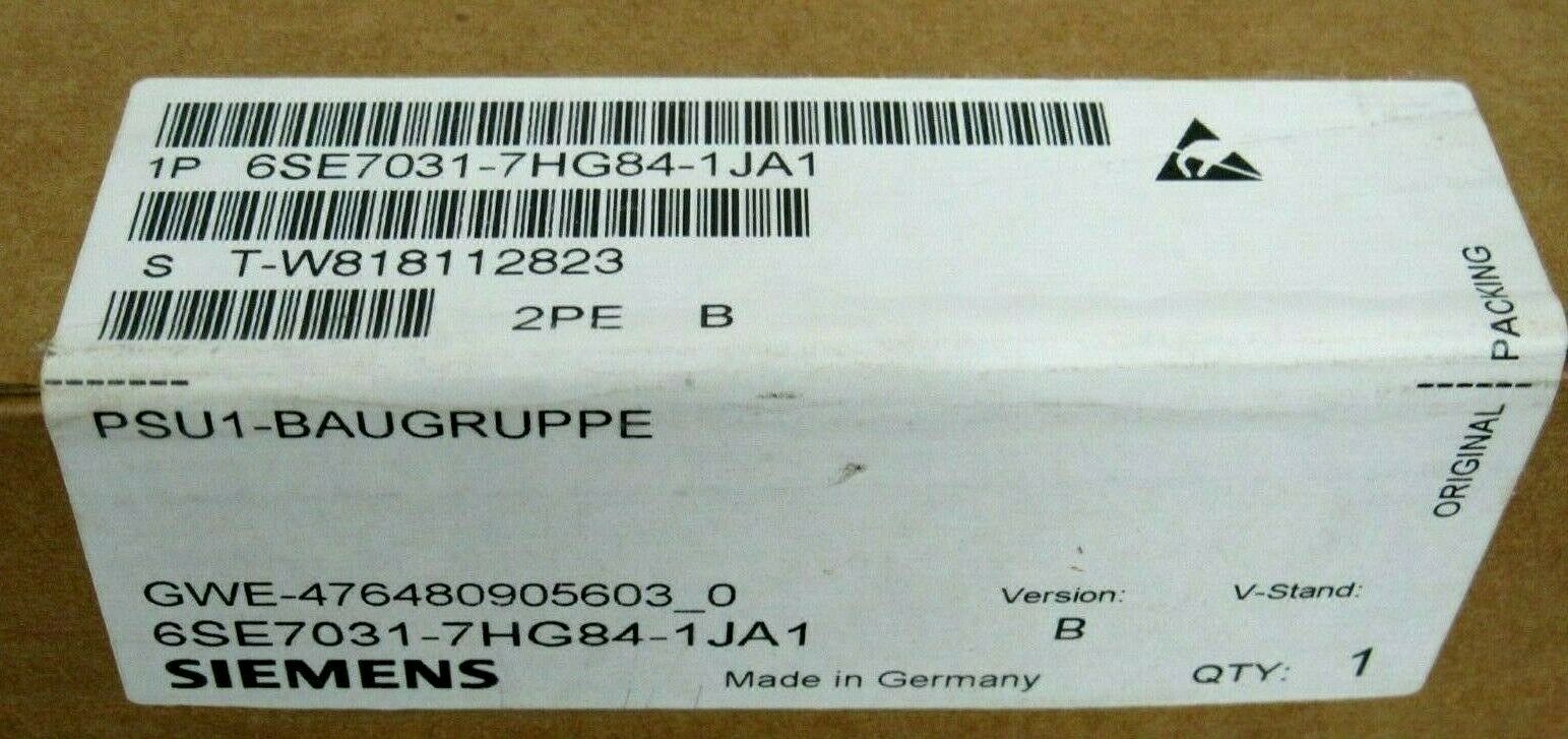 Scheda Alimentatore Siemens 6SE7031-7HG84-1JA1 Nuovo Sigillato In Scatola