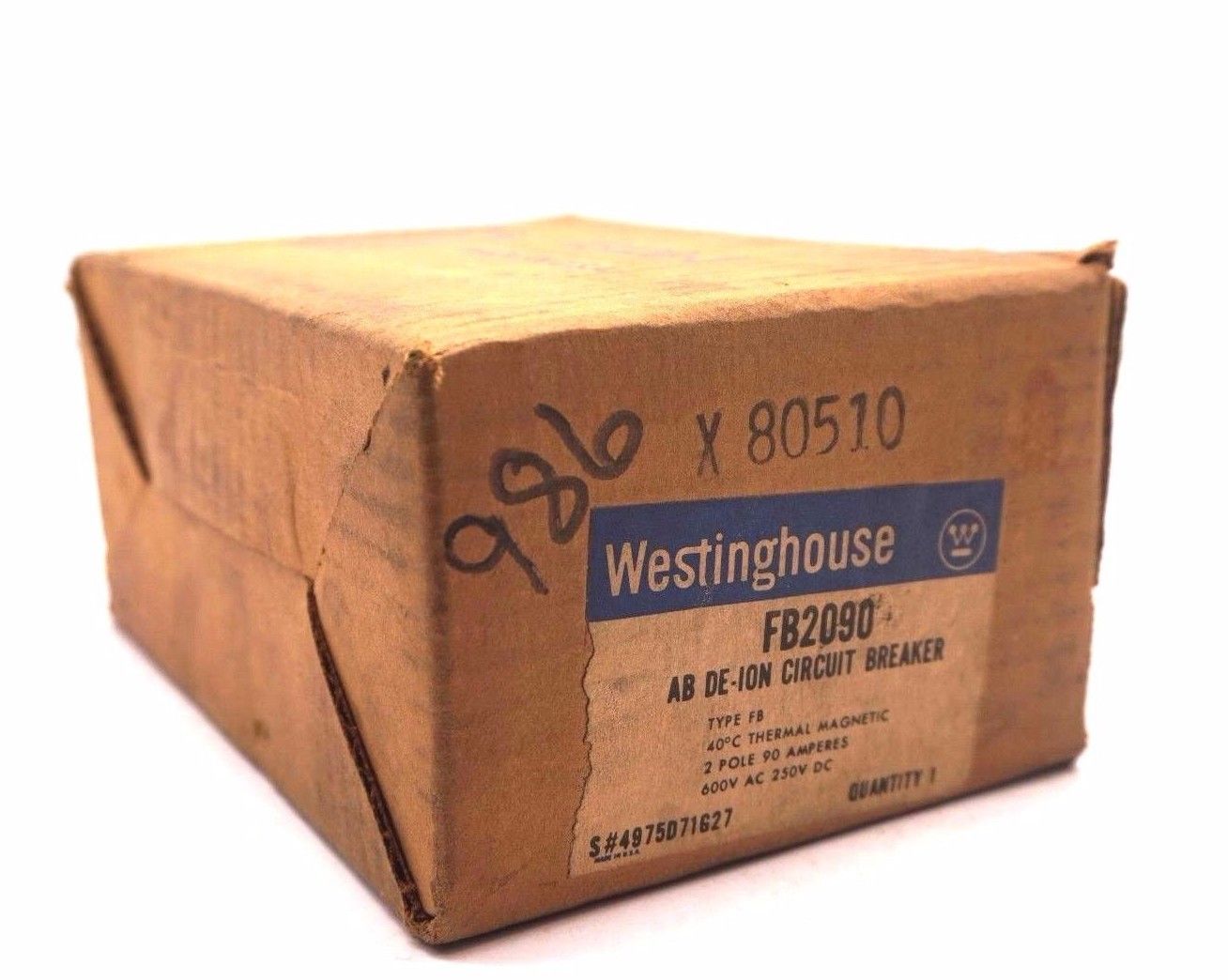NEW WESTINGHOUSE FB2090 CIRCUIT BREAKER