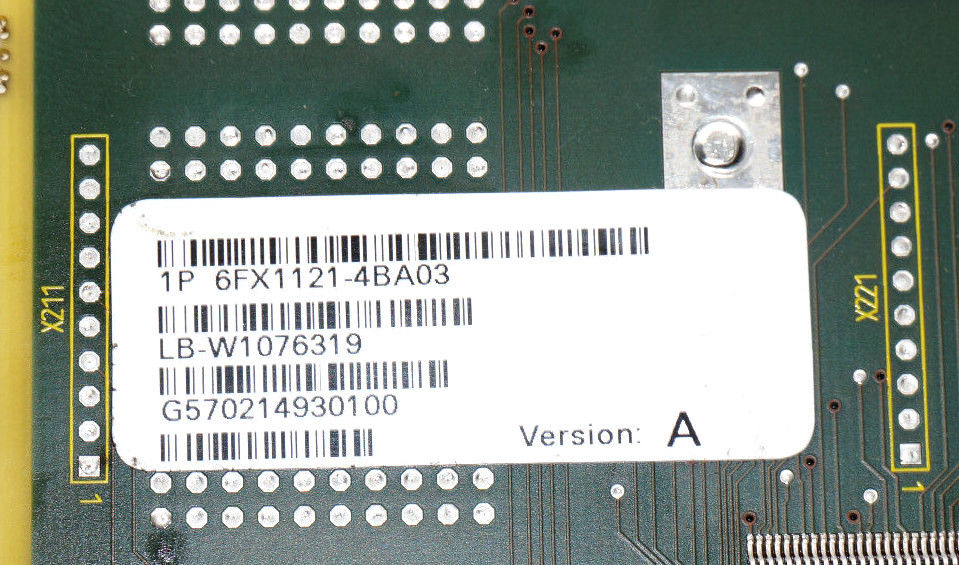 USED SIEMENS 6FX1121-4BA03 SERVO INTERFACE MODULE VER. A, 6FX11214BA03 - Image 5