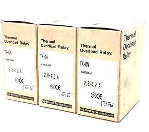 3 NEW FUJI ELECTRIC 4NK-0AM OVERLOAD RELAY TK-0N 4NK0AM