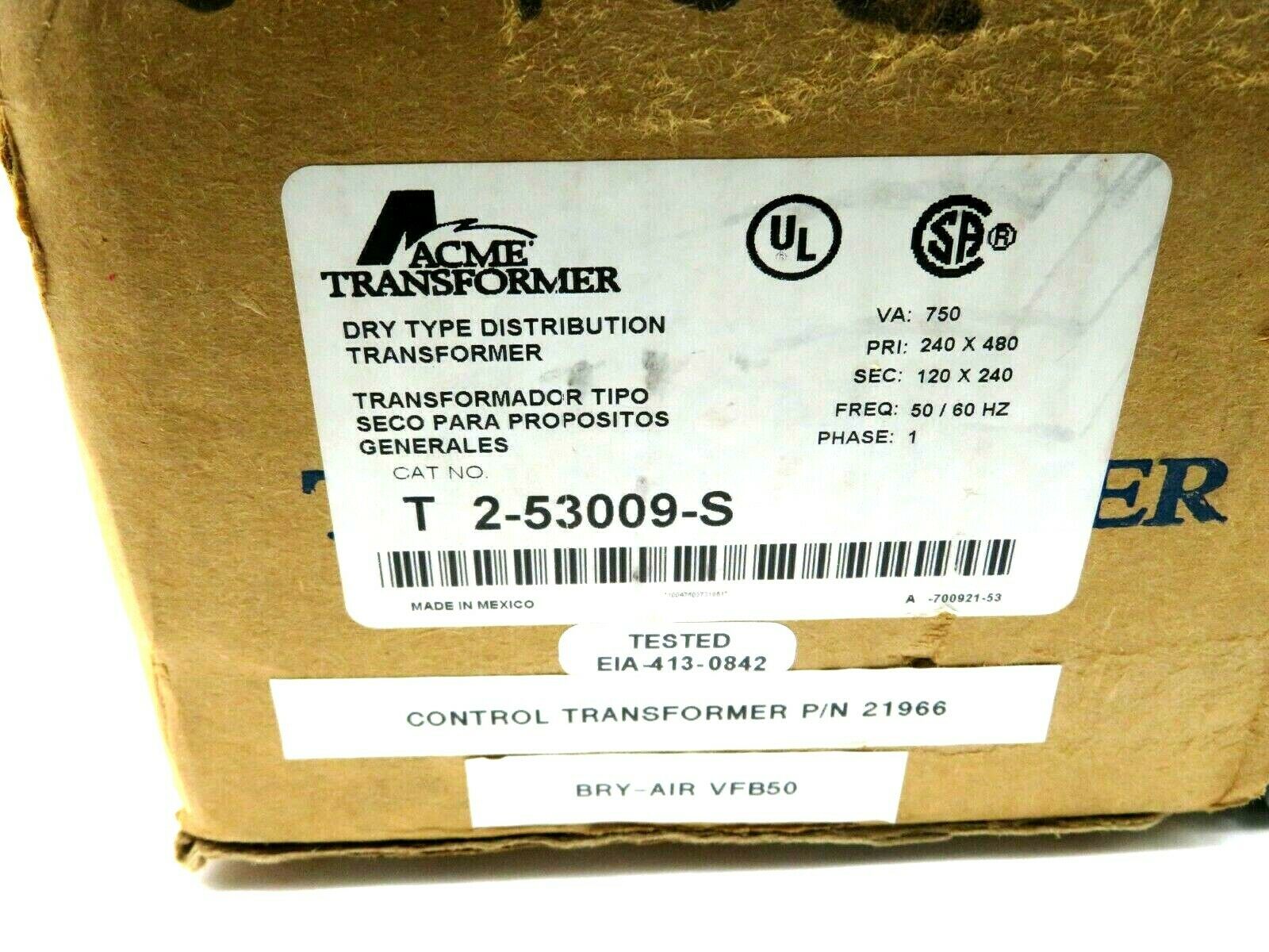 NEW ACME TRANSFORMER T-2-53009-S TRANSFORMER T253009S - Image 4