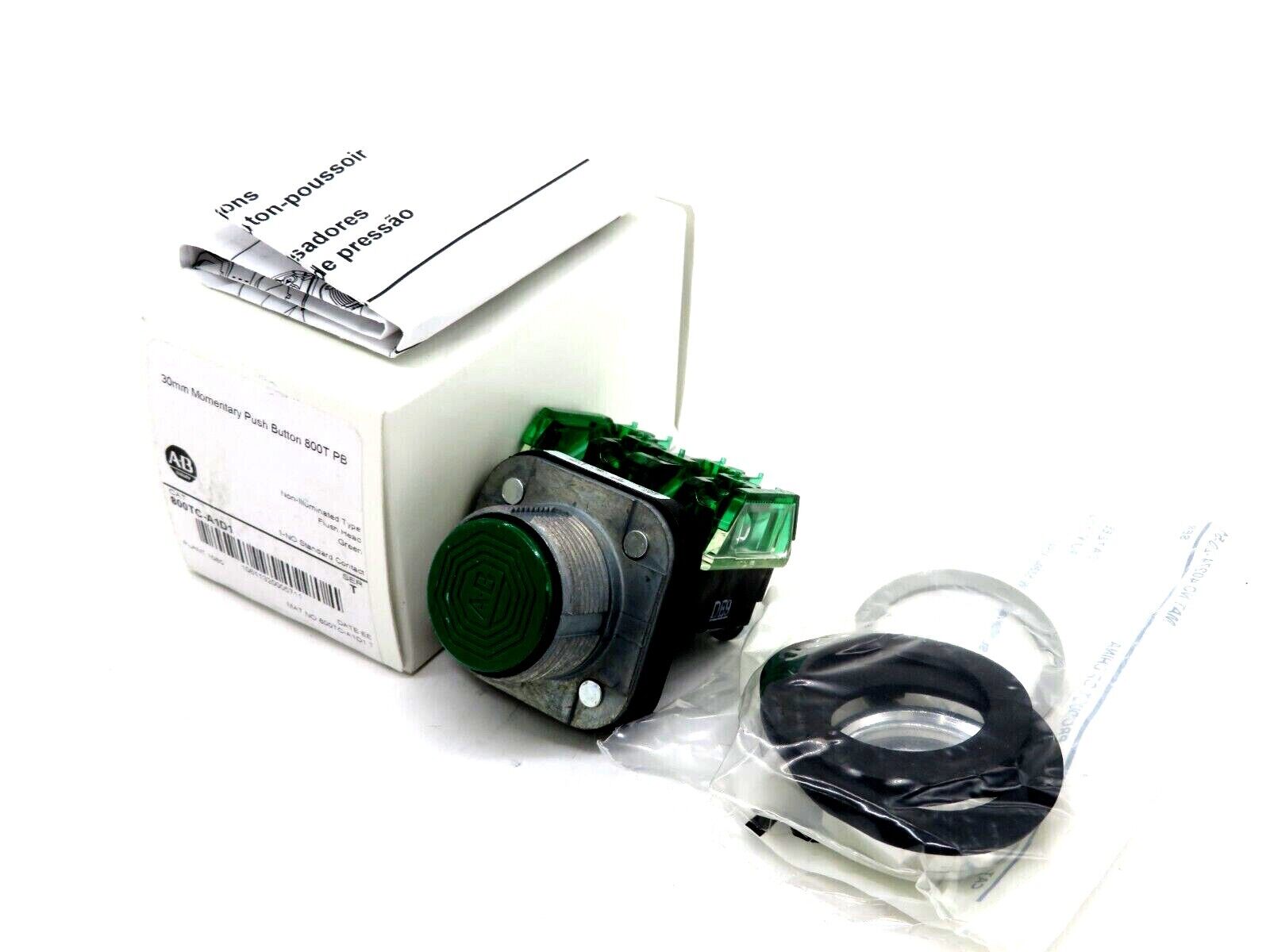NEW ALLEN BRADLEY 800TC-A1D1 MOMENTARY PUSH BUTTON SERIES T 800TC-XD1 ...