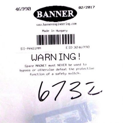 NEW BANNER SI-MAG1MM  46990 MAGNETIC SAFTEY SWITCH
