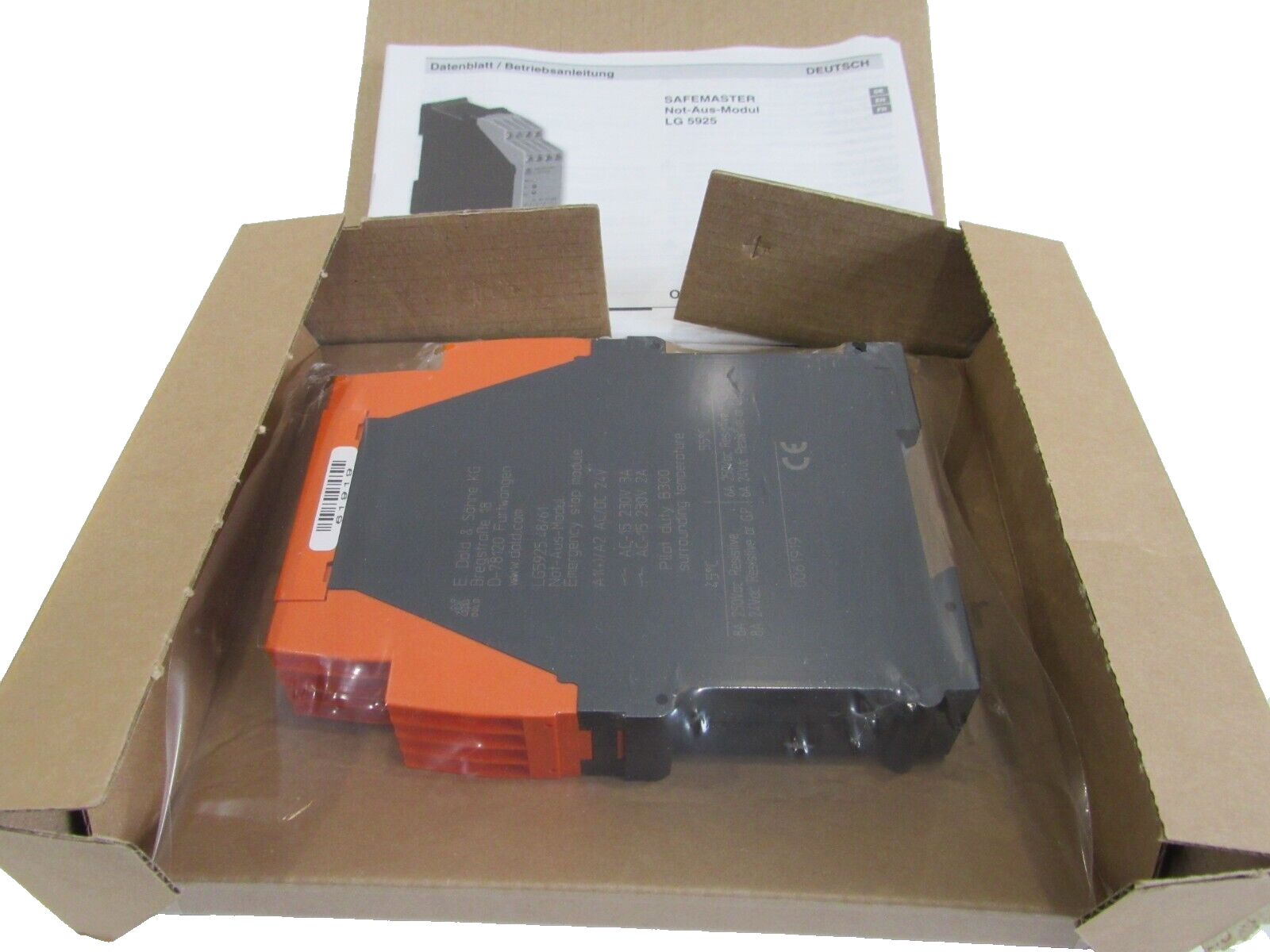 NEW E.DOLD LG5925-48-61-24 EMERGENCY STOP MODULE LG5925486124 - Image 3