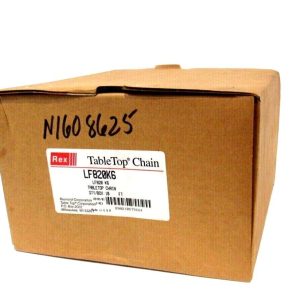 NEW REXNORD LF820K6 TABLE TOP CHAIN 10'
