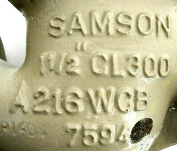 NEW SAMSON A216WCB GLOBE CONTROL VALVE 1.5" A216WCB-7594 CL300 2413 3241-7/3760P - Image 4