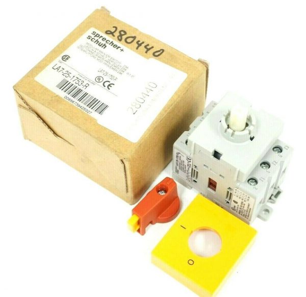 NEW SPRECHER SCHUH LA7-25-1753-R EMERGENCY DISCONNECT SWITCH LA7251753R