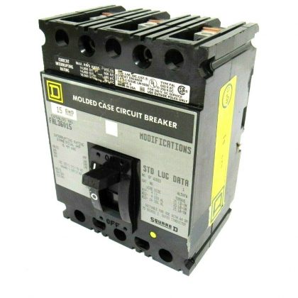 NEW SQUARE D FAL36015 CIRCUIT BREAKER 15A 3 POLE