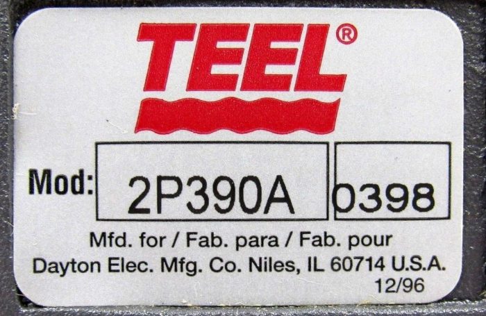 NEW TEEL 2P390A PUMP AND 9K679 MOTOR 2P390A-0398 - Image 5