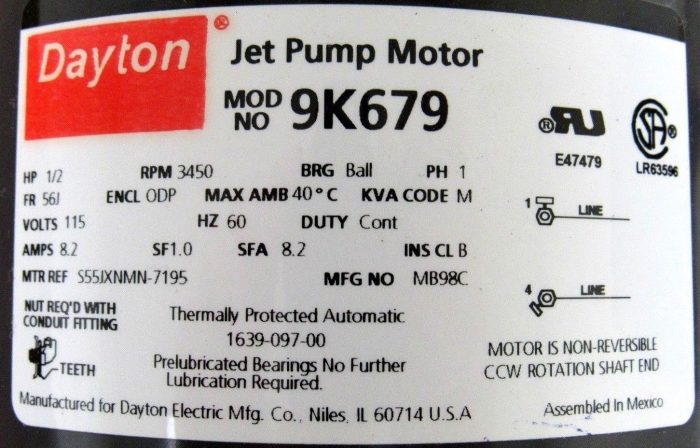 NEW TEEL 2P390A PUMP AND 9K679 MOTOR 2P390A-0398 - Image 6