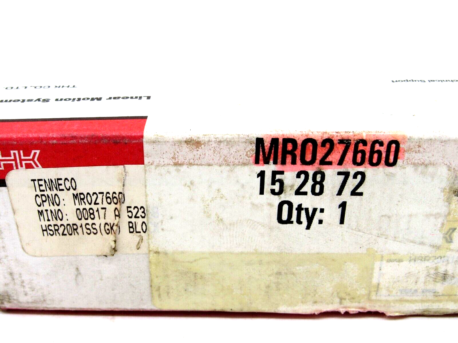 NEW THK HSR20R1SS-GK BEARING LINEAR BLOCK HSR20R1SSGK - SB