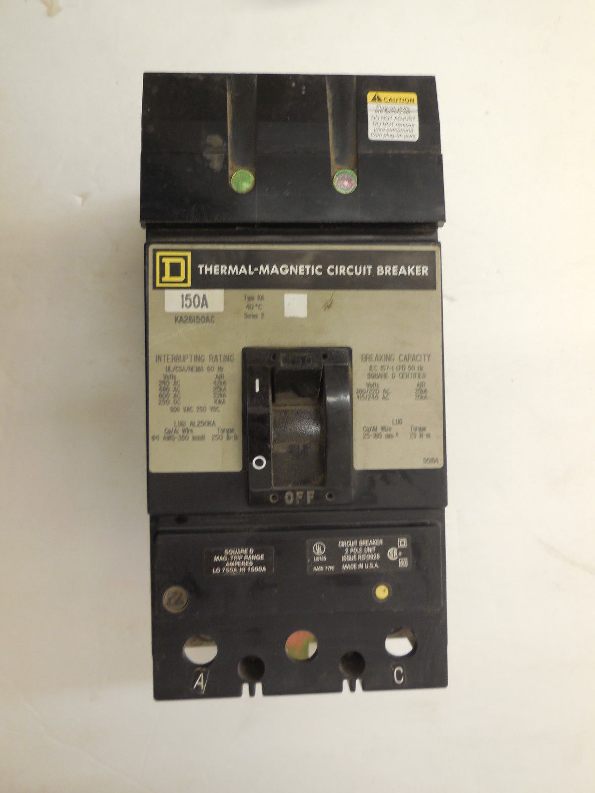 NEW SQUARE D KA26150AC CIRCUIT BREAKER KA26150AC - Image 3