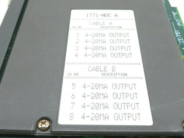 USED ALLEN BRADLEY 1771-NOC/A ISOLATED ANALOG SERIES A REV G 96132691 1771NOCA - Image 5