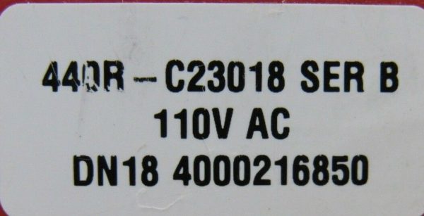 USED ALLEN BRADLEY 440R-C23018 SAFETY RELAY SER B EN602041 440RC23018 - Image 5