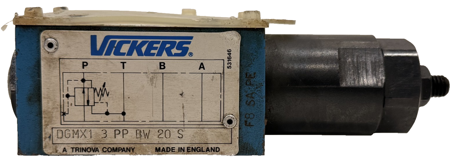 USED VICKERS DGMX1-3-PP-BW-20-S PRESSURE VALVE DGMX13PPBW20S - Image 5