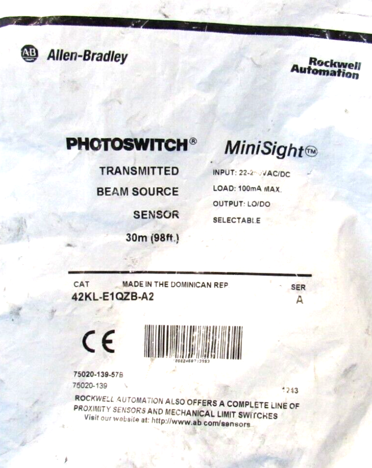 ALLELN BRADLEY 42KL-E1QZB-A2 SENSOR SER.A 42KLE1QZBA2 NEW SURPLUS - Image 3