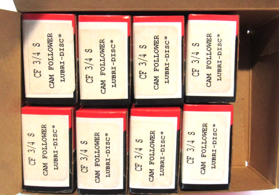 BOX OF 8 NEW MCGILL CF 3/4 S CAM FOLLOWERS CF34S - Image 3