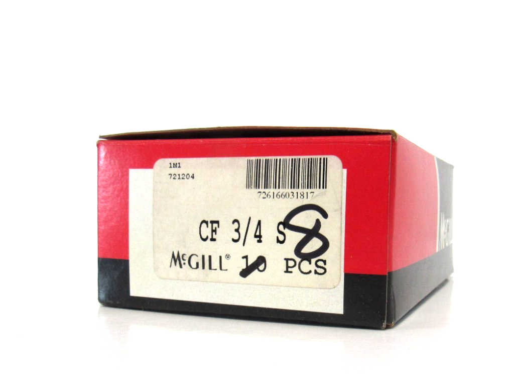 BOX OF 8 NEW MCGILL CF 3/4 S CAM FOLLOWERS CF34S