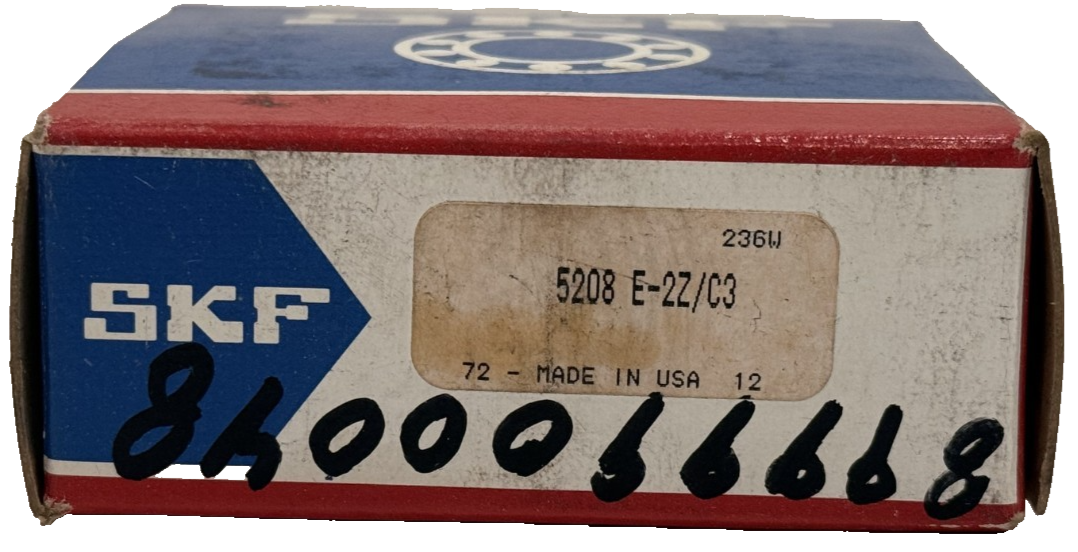 LOT OF 11 NEW SKF 5208E2Z/C3 DOUBLE ROW ANGULAR CONTACT BALL BEARINGS 5208E2ZC3 - Image 7