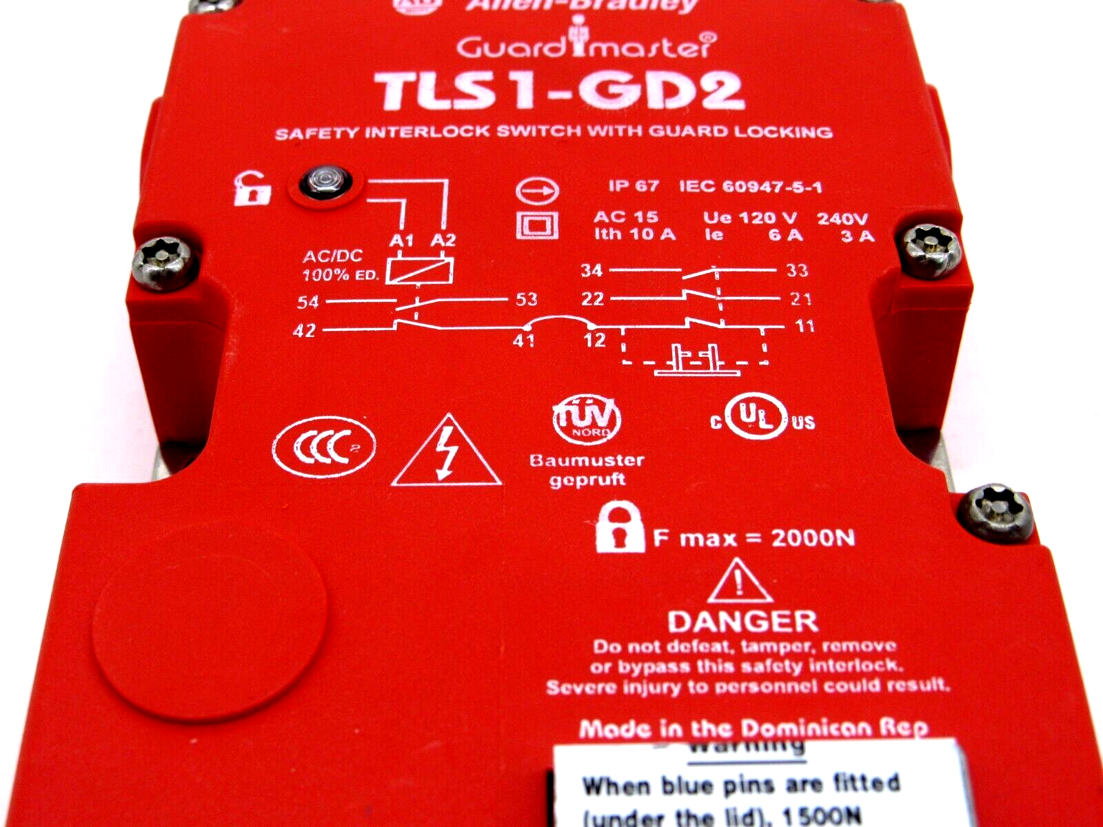 NEW ALLEN BRADLEY 440G-T27169 GUARD LOCKING SWITCH TLS1-GD2