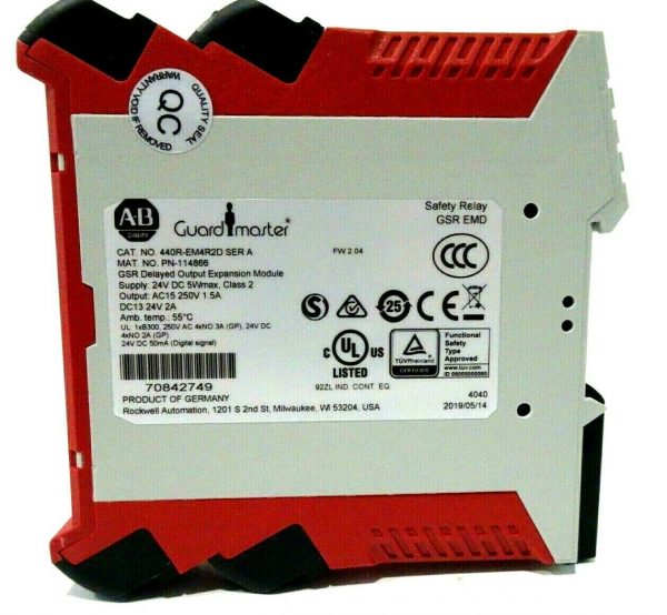 NEW ALLEN BRADLEY 440R-EM4R2D SAFETY RELAY SER.A 440REM4R2D - Image 4