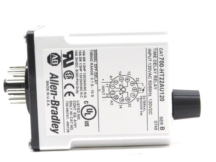 NEW ALLEN BRADLEY 700-HT22AU120 TUBE BASE TIMING RELAY SERIES B 700HT22AU120 - Image 4