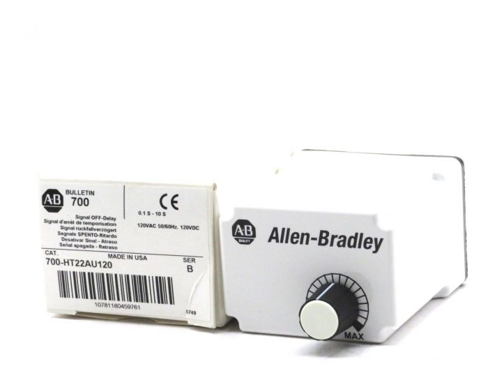 NEW ALLEN BRADLEY 700-HT22AU120 TUBE BASE TIMING RELAY SERIES B 700HT22AU120