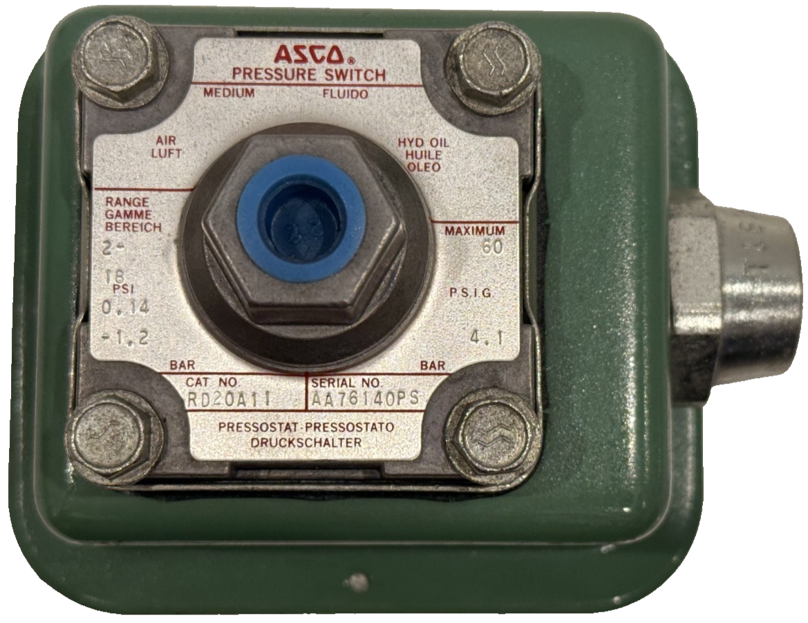 NEW ASCO RD20A11 PRESSURE TRANSDUCER W/ PB21A PRESSURE SWITCH - Image 5