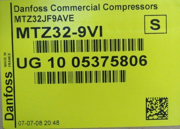 NEW DANFOSS MTZ32-9VI RECIPROCATING COMPRESSOR MTZ329VI MTZ32JF9AVE - Image 5